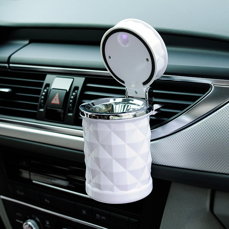 Car Recycling Dustbin Trash Cans Plastic Diamond Shaped Ash Tray Mini Waste Bin