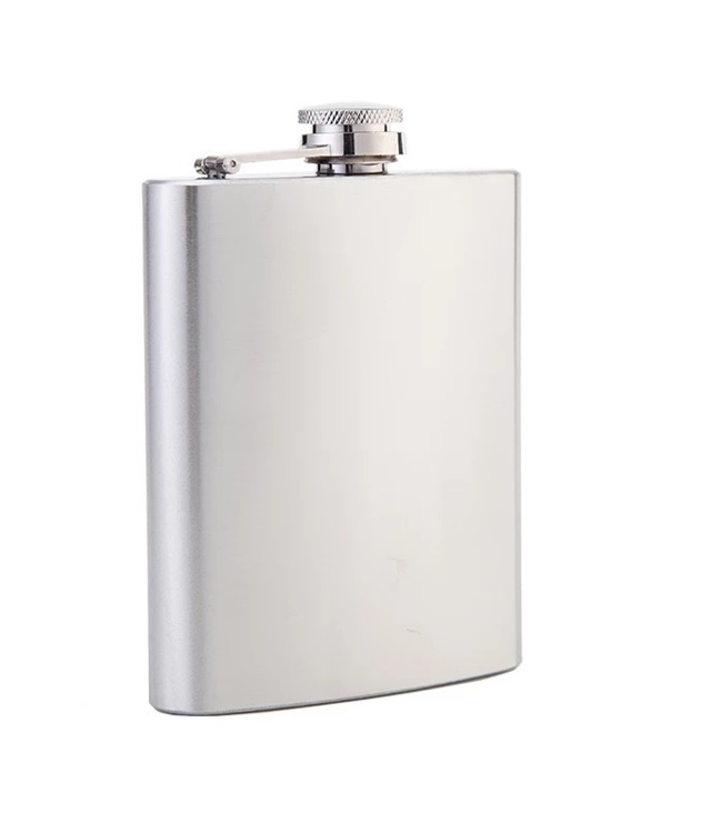 304 stainless steel 9oz hip flask black powder coated whisky hip flask with customization