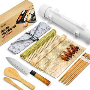 2023 New Product 15 Sushi Making Set of Eight Piece DIY Cooking Tools Sushi Kit Smart Kitchen Tools Sushi Maker for Beginner