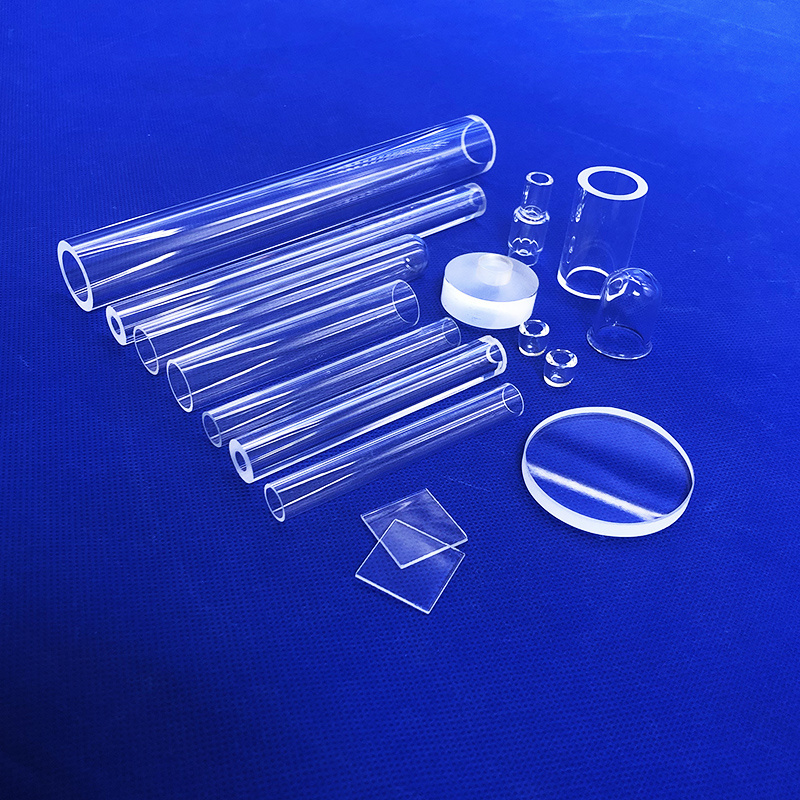 qtransparent uartz tube for tube furnace quartz glass tube price