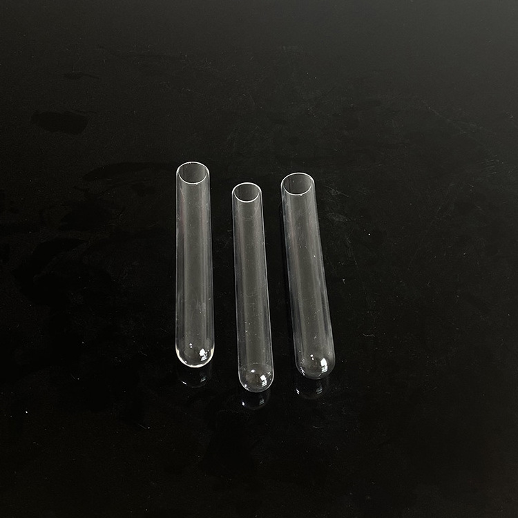 Success High Purity Quartz Glass Pipe Clear End Open Quartz Test Tube Tubo De Vidrio