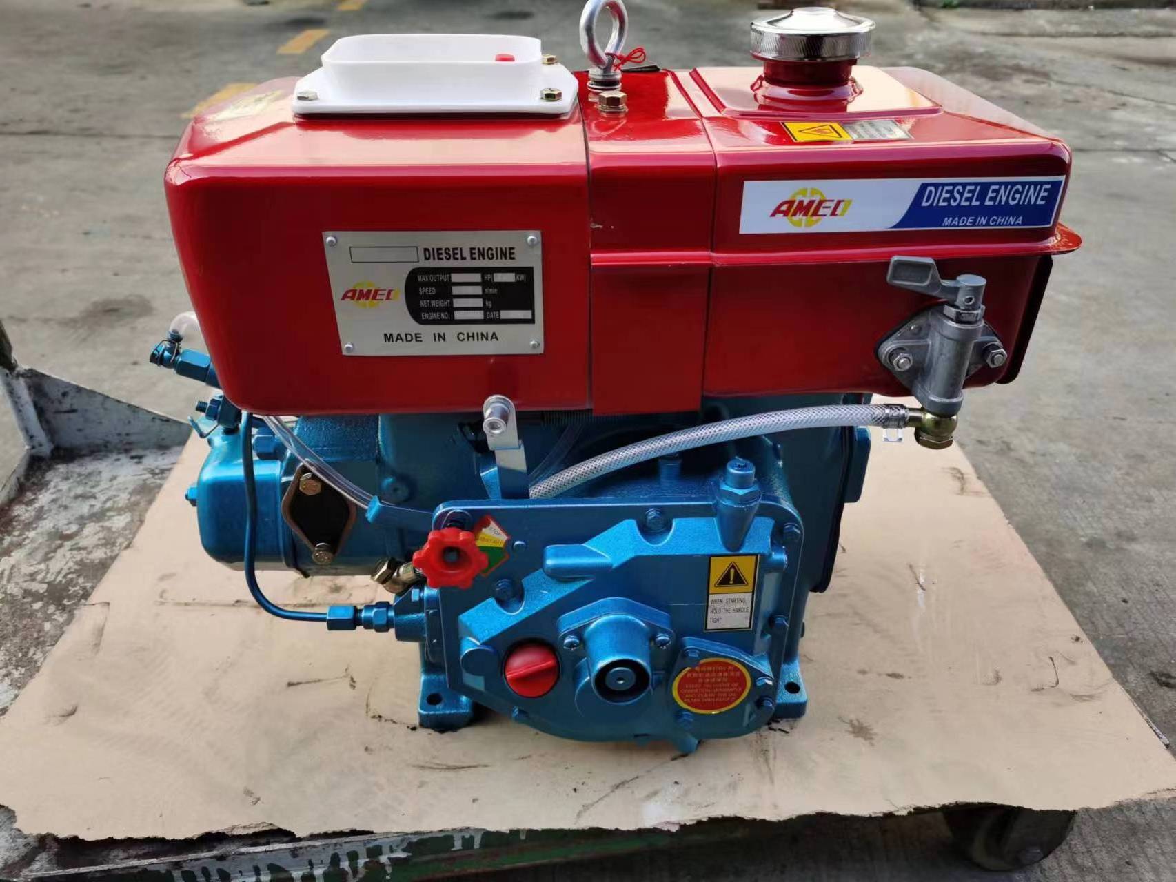 6HP Factory Price Water Cooled Hand Electric Start Diesel Engine R175