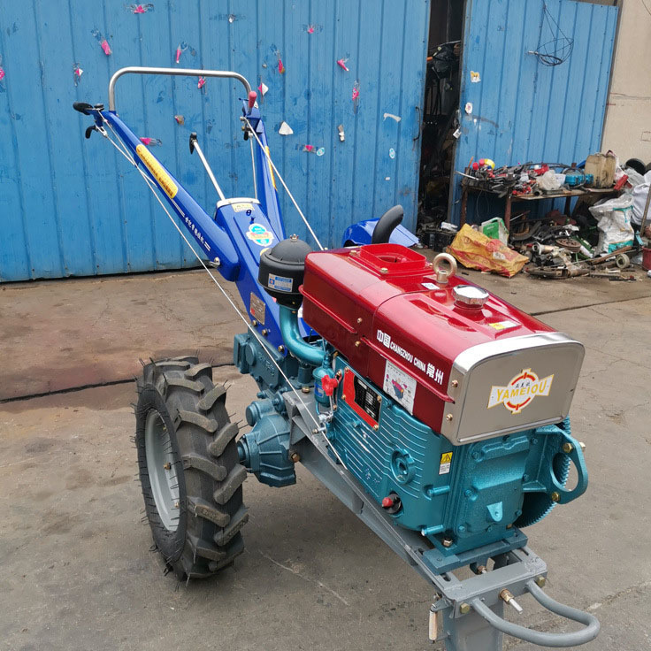 Agricultural Machine 12HP 15HP 18HP Single Cylinder Diesel Behind Walk Tractor