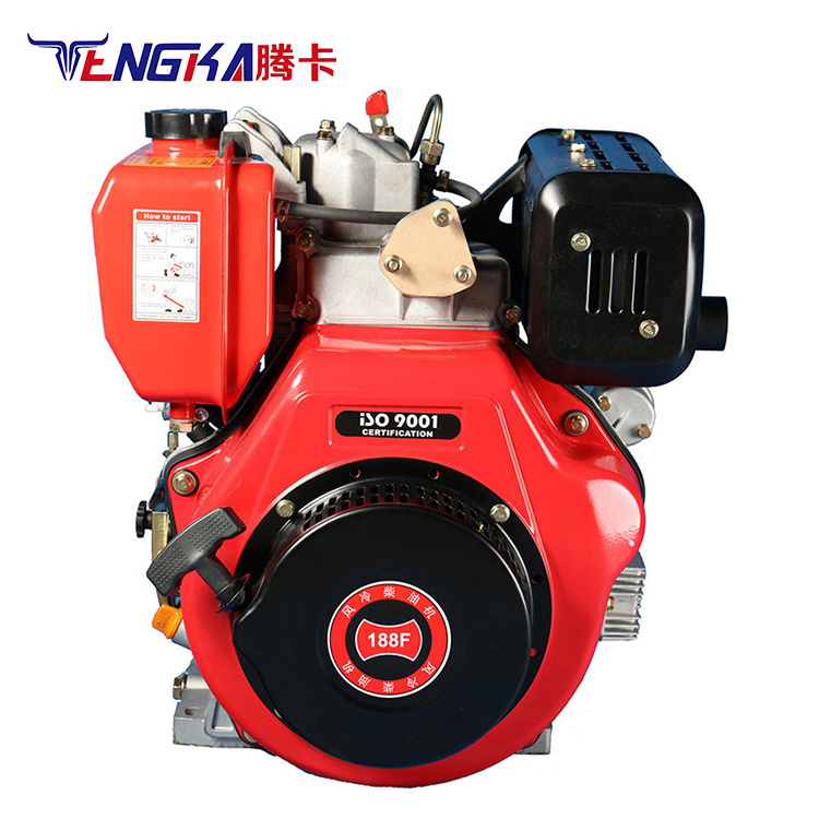 Tengka Air-cooled Machinery Engines 10hp Single Cylinder Small Diesel Engine ZS1115 KM138 186FA