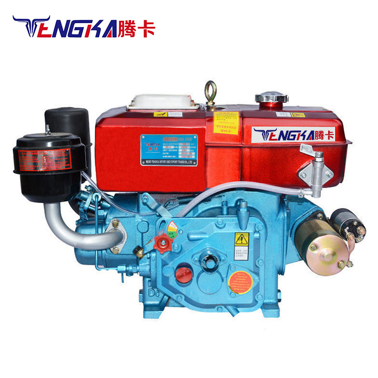 New diesel engine single cylinder electric start motor 35HP water-cooled engine