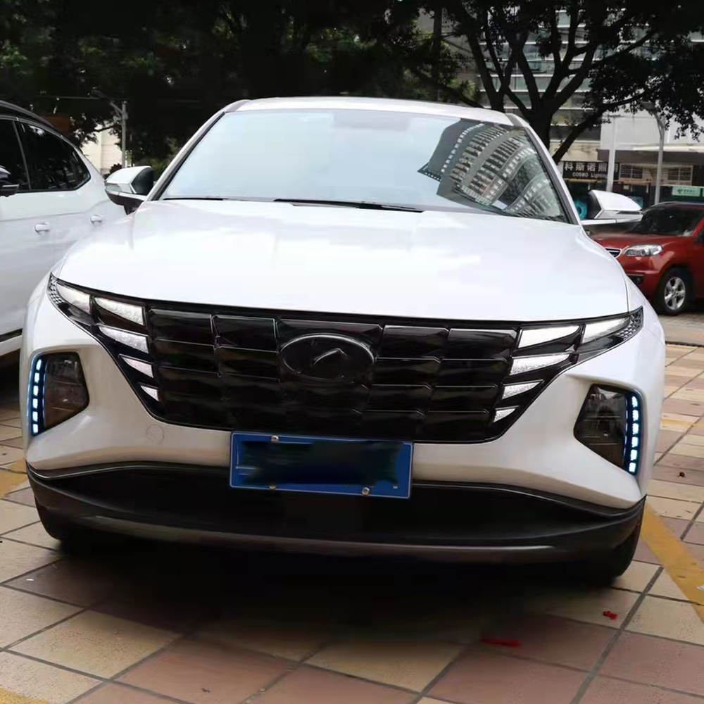 Auto Daytime Running Light LED DRL Front Foglight Head Fog Lamp Body Kit Upgrade Accessories For Hyundai Tucson 2021