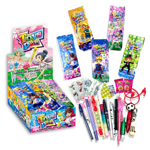 surprise gift box with  pen toys and  sticker sweets surprise popping candy toys