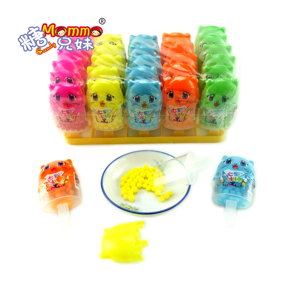 Popsicle dispenser candy toy pack mini round ball shape halal sweet candy