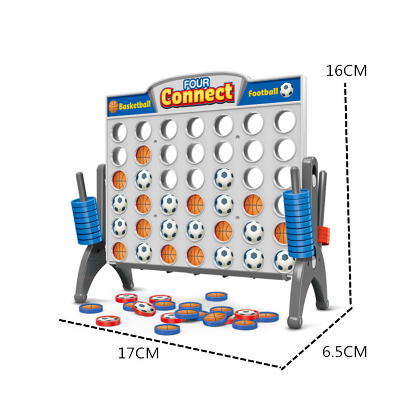 High quality intellectual toy four in a row basketball football game toy board game connect 4 board games for family