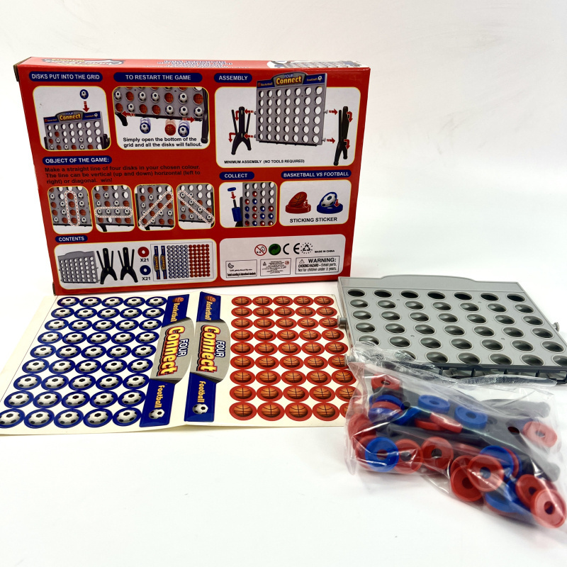 High quality intellectual toy four in a row basketball football game toy board game connect 4 board games for family