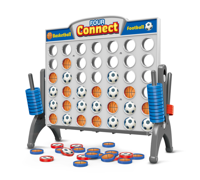 High quality intellectual toy four in a row basketball football game toy board game connect 4 board games for family