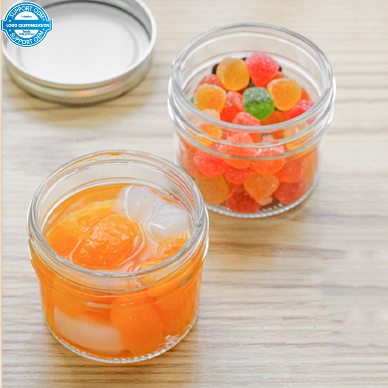 10oz 16oz 300ml 500ml Glass Mason Jars Storage Jars for Canning Food Jam Yogurt Juice Bubble Tea Cold Brew with Lids Straw