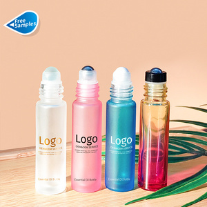 High Quality 8ml 10ml Skincare Essence Oil Roller Bottle Custom Clear Perfume Glass Roll On Bottles