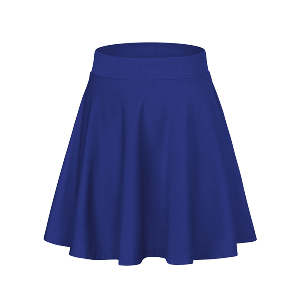 In Stock Tennis School Uniforms Pleated High Waist Short A-line Mini Skater Skirt for Women