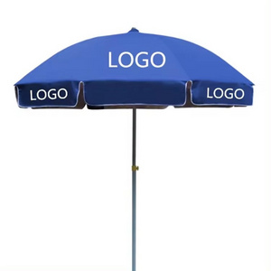 Factory customized high-quality outdoor parasol 48-inch sun umbrella portable small 1.8-meter outdoor beach umbrella