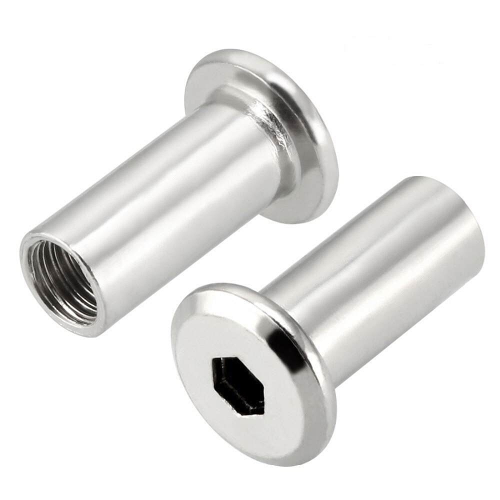 M6 Stainless Steel 304 Special Flat Hex Socket Head flat head Male and Female Chicago Screws and nut