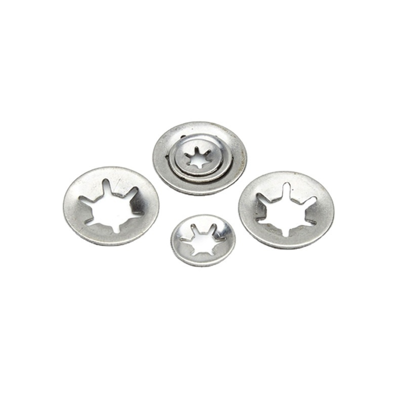 OEM manufacture stainless steel Star Push-On Retaining Locking Washer Clip Lock Clamp Starlock Washers Internal Tooth Washers