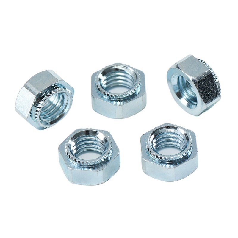 Carbon Steel Zinc Plated M2.5 Press Threading Insert Self Clinching Nut for Sheet Metal