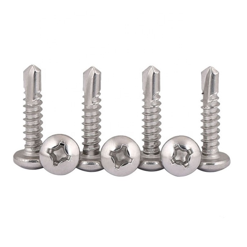 DIN7504N stainless steel Cross Recessed drill tail Pan Head self Drilling Screws