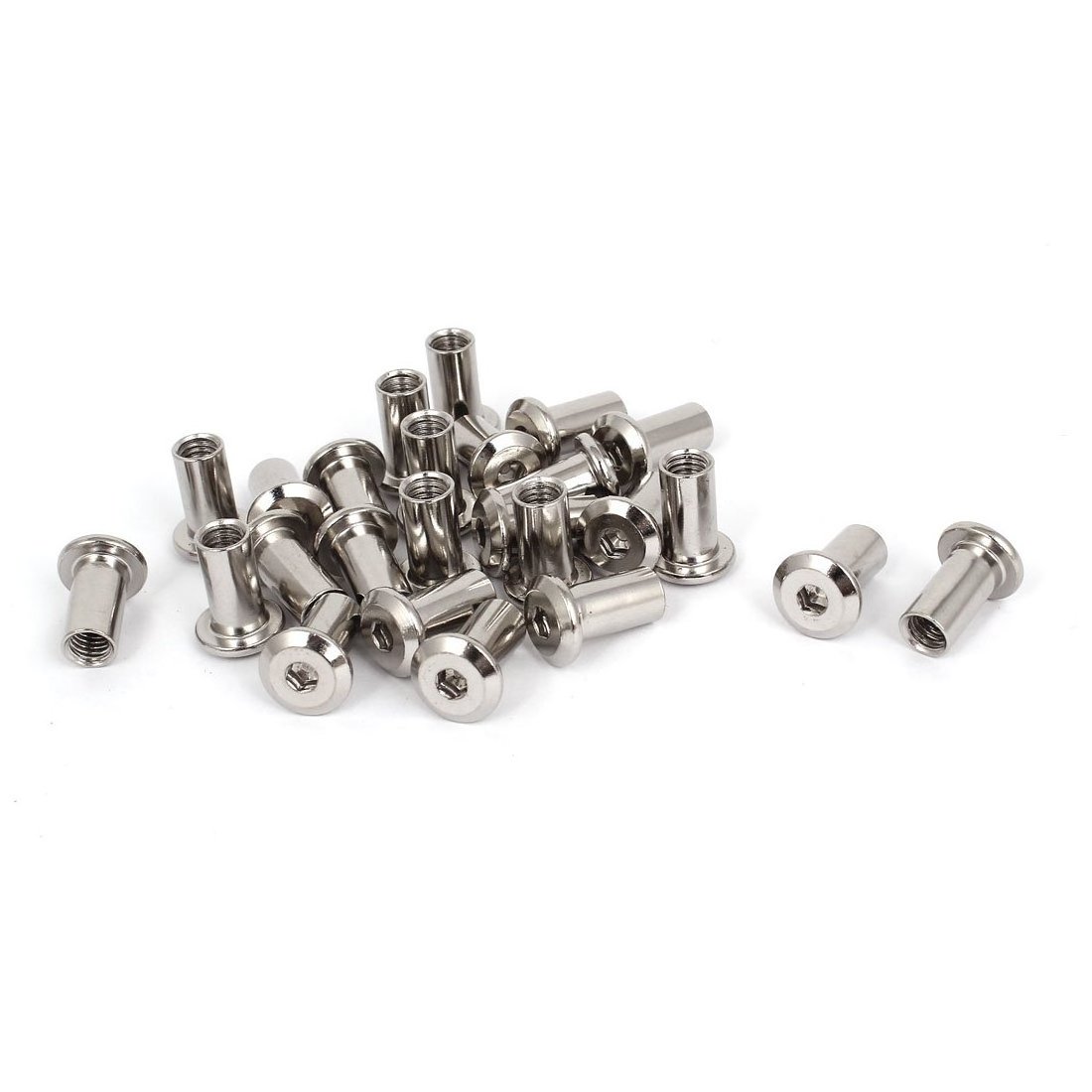 M6 Stainless Steel 304 Special Flat Hex Socket Head flat head Male and Female Chicago Screws and nut