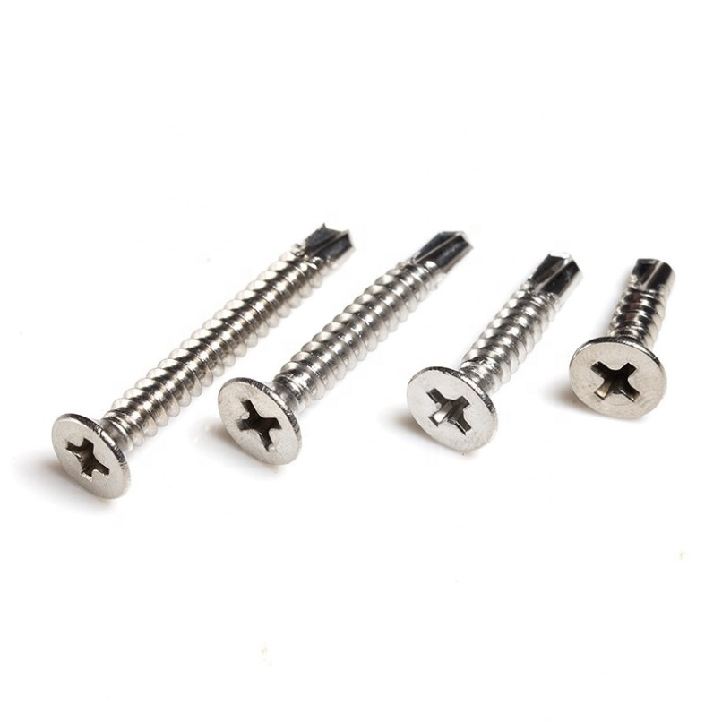 ST4.8X50 DIN7504P Cross Recessed Countersunk Head Drilling Screws With Tapping Screw Thread