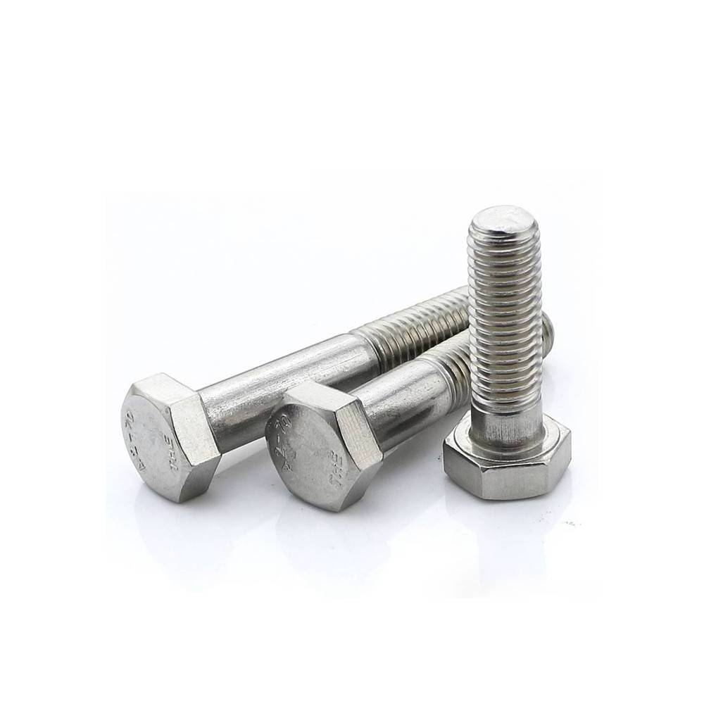 Fastener Blue White Zinc Plated Building Material Hex Head Bolts DIN931 8.8