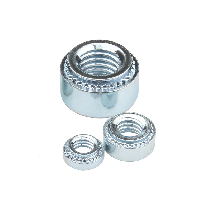 Carbon Steel Zinc Plated M2.5 Press Threading Insert Self Clinching Nut for Sheet Metal