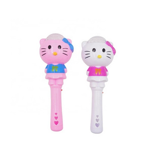 Tengrui toy candy light up lovely cat music  magic stick  candy toy