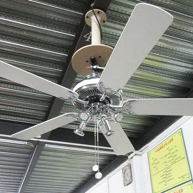 High Quality pull chain  control ceiling fan with light modern led lights