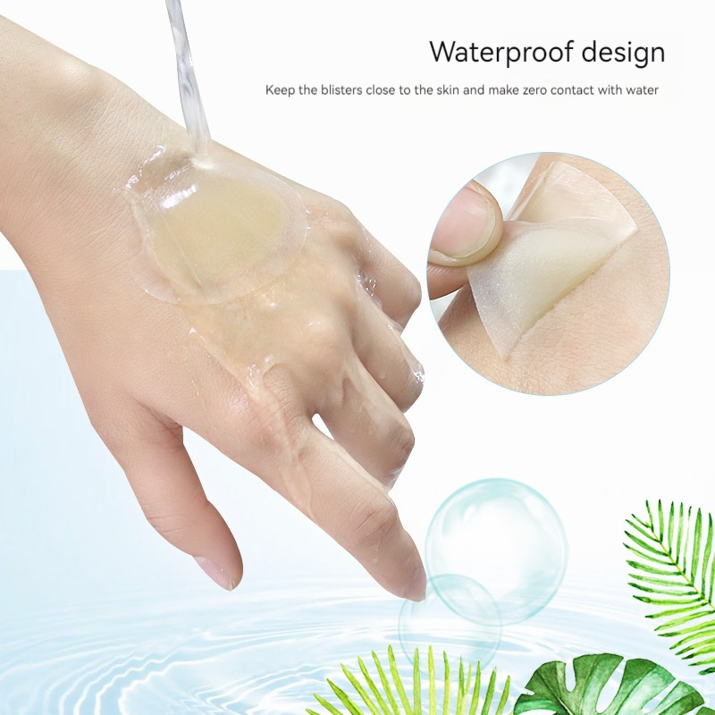 Foot Care Adhesive Waterproof Gel Hydrocolloid Heel Blister Cushioned Bandages Heel Sticker Pads