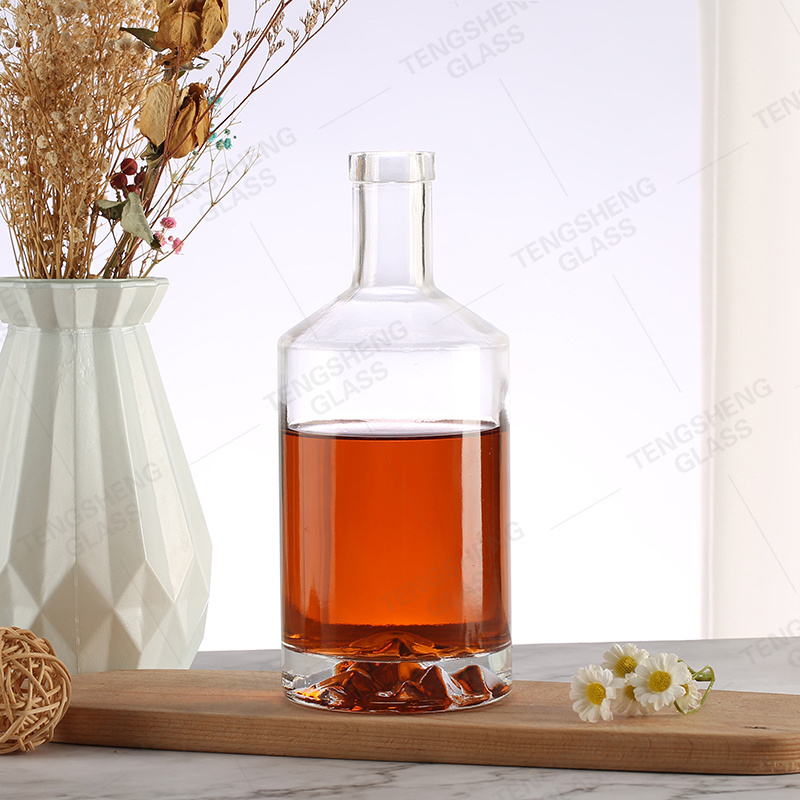 Factory-direct glass bottle wholesale round glass bottle glass bottles vodka