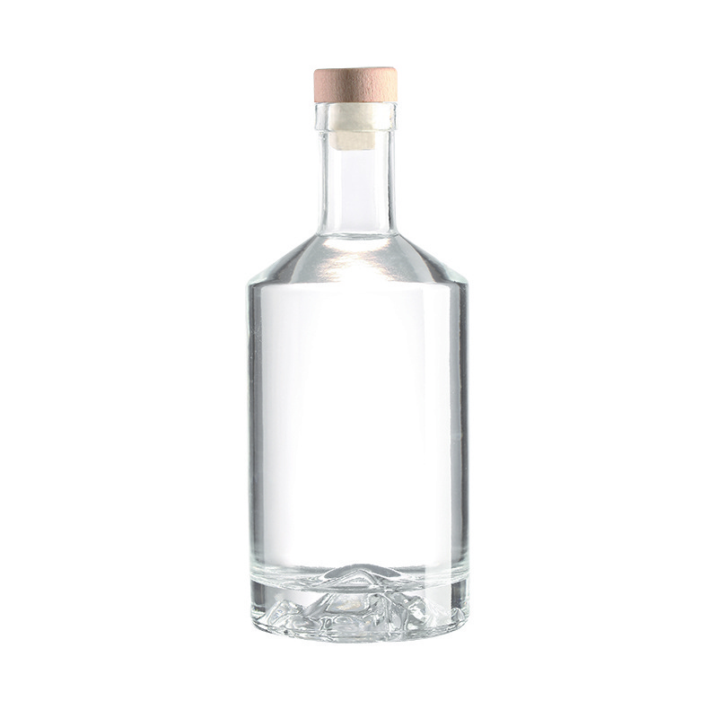 Factory-direct glass bottle wholesale round glass bottle glass bottles vodka