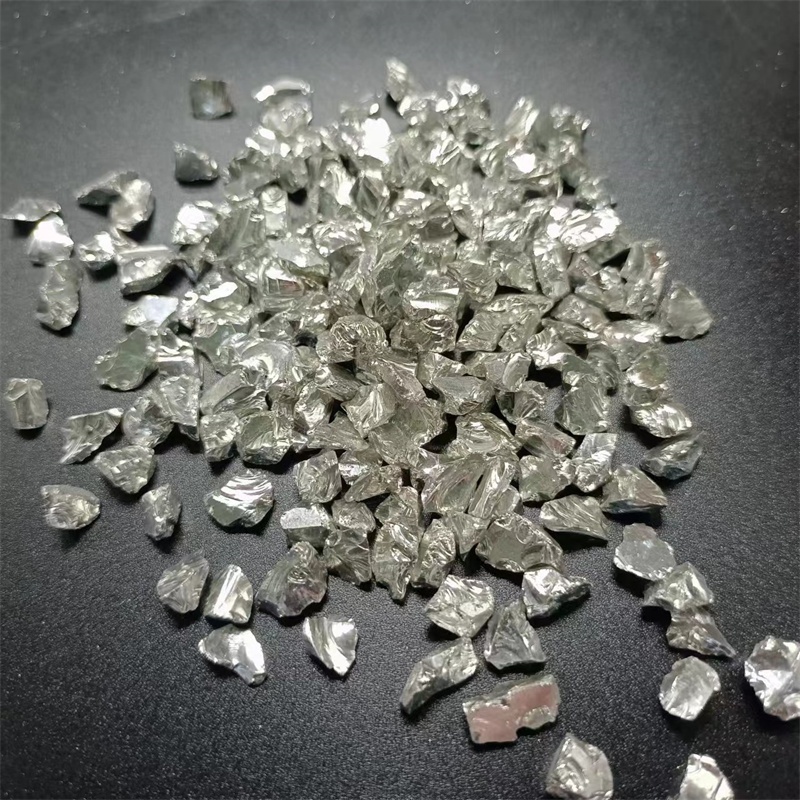 Mirror silver glass sand 1-3 # 3-6 # electroplated shiny silver sand silver glass crushed stone color process sand