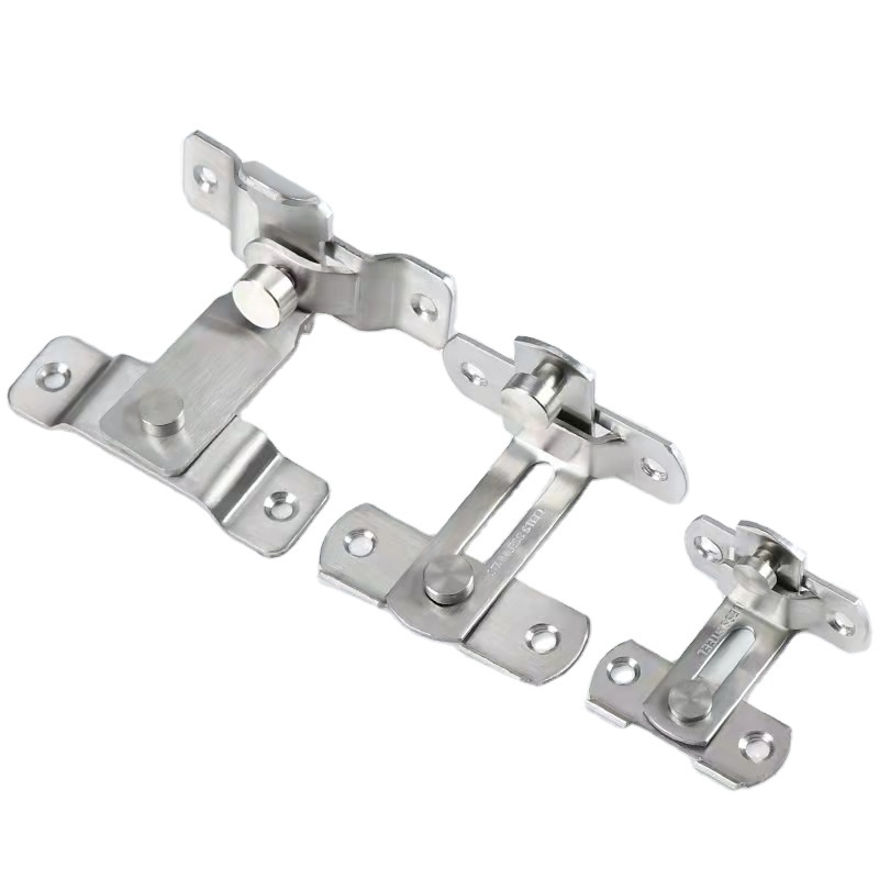 Gate Latch - 2 Pack Door Latch Sliding Flip Door Latch Lock for Outdoor Wooden Fence Gates