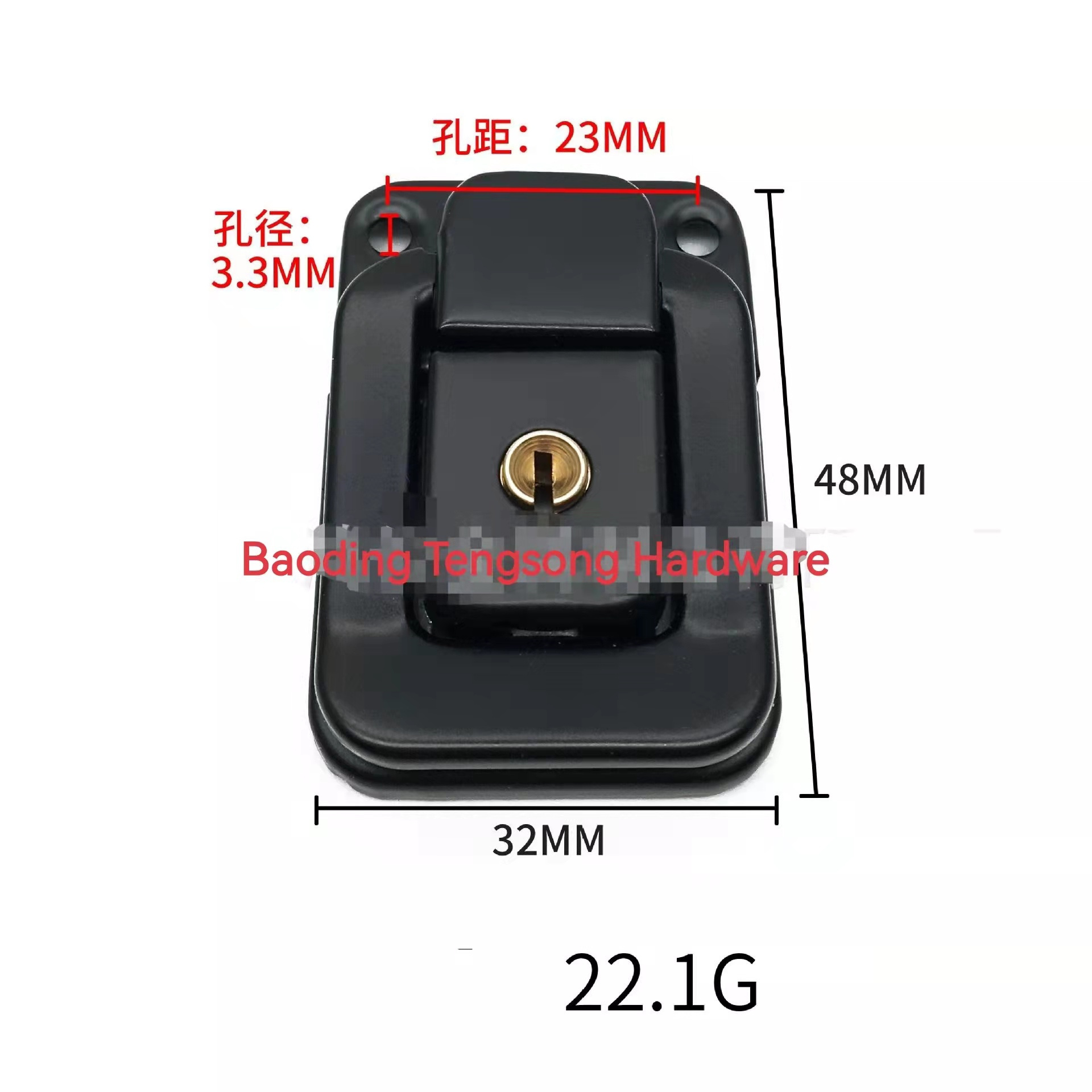 Metal hard case lock for instrument case in different types