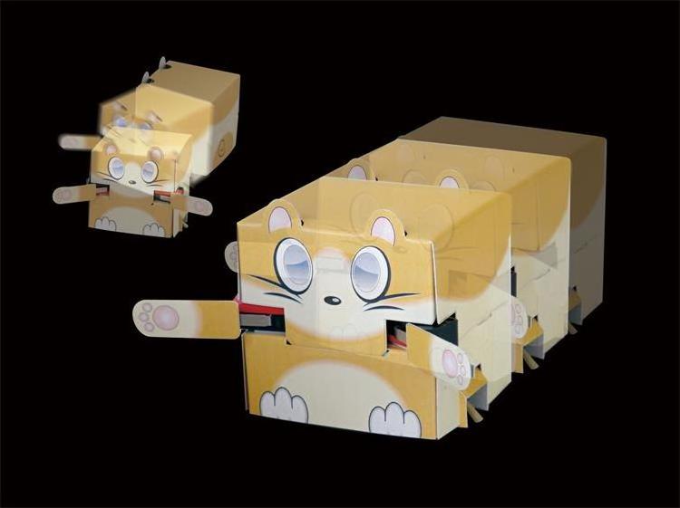 Science paper craft educational robot kit for kids