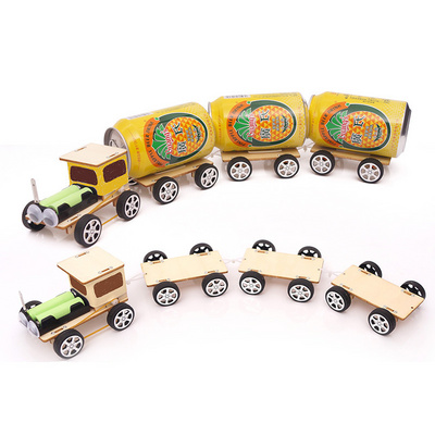 DIY electric train Learning Wooden Puzzle Toy