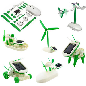 New Arrival Kids Creative Toys 6 in 1 Educational Solar Kit Science Stem Toys Children Gift Items Montessori Toys