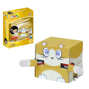 Science paper craft educational robot kit for kids