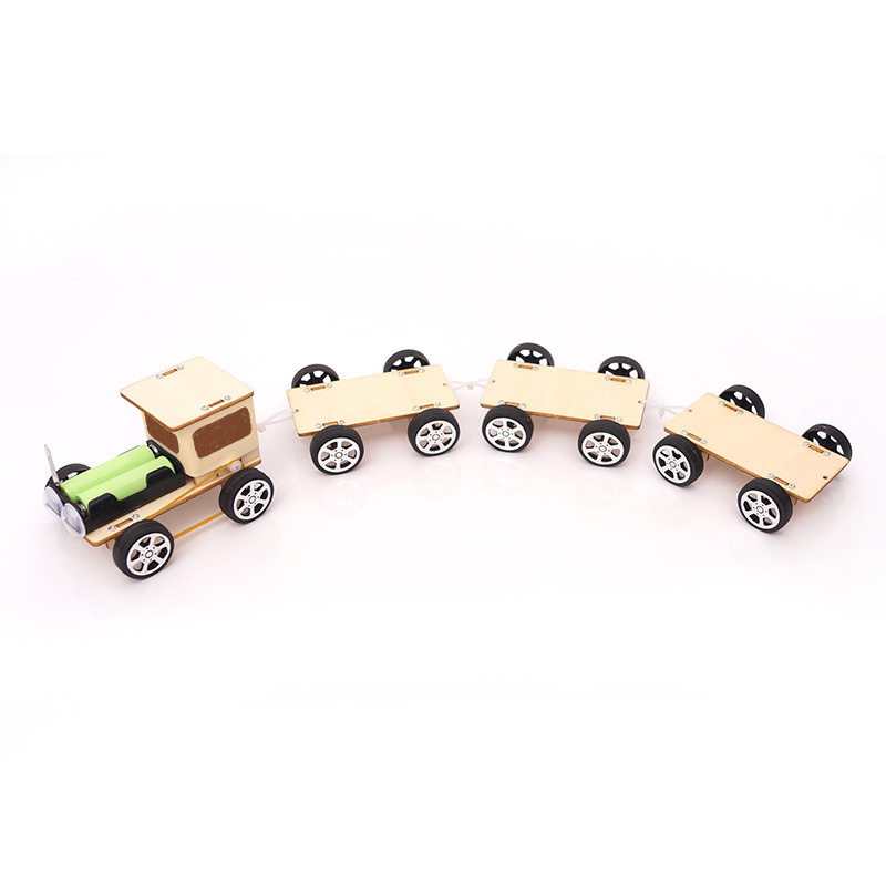 DIY electric train Learning Wooden Puzzle Toy