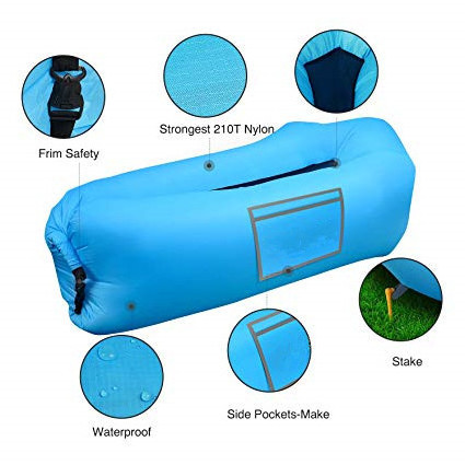 Best Picnics Inflatable Lounger Camping Air Lazy Sleeping Bags Beach Music Festival Air Sofa Bed