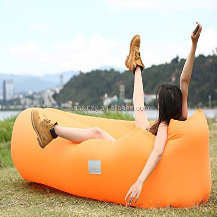 2021 Inflatable Lounger Air Sofa Hammock Portable Water Proof Anti-Air Leaking air Cushion for backyard Lakeside Beach