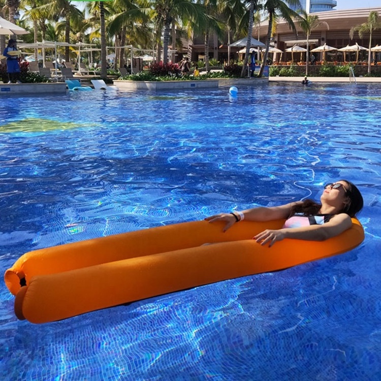 Nylon Fabric Inflatable Air Mattress Pool Floats Water Hammock for Swimming