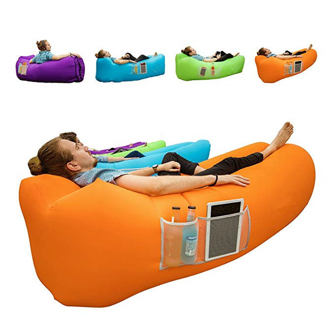 Office & Backyard & Lake & Park & Beach Leisure Lazy Inflatable Sofa Folding Air Lounge Chair