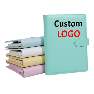 customize LOGO PU leather budget binders budget binder a5 a6 paper pouch cash envelopes photocard binder