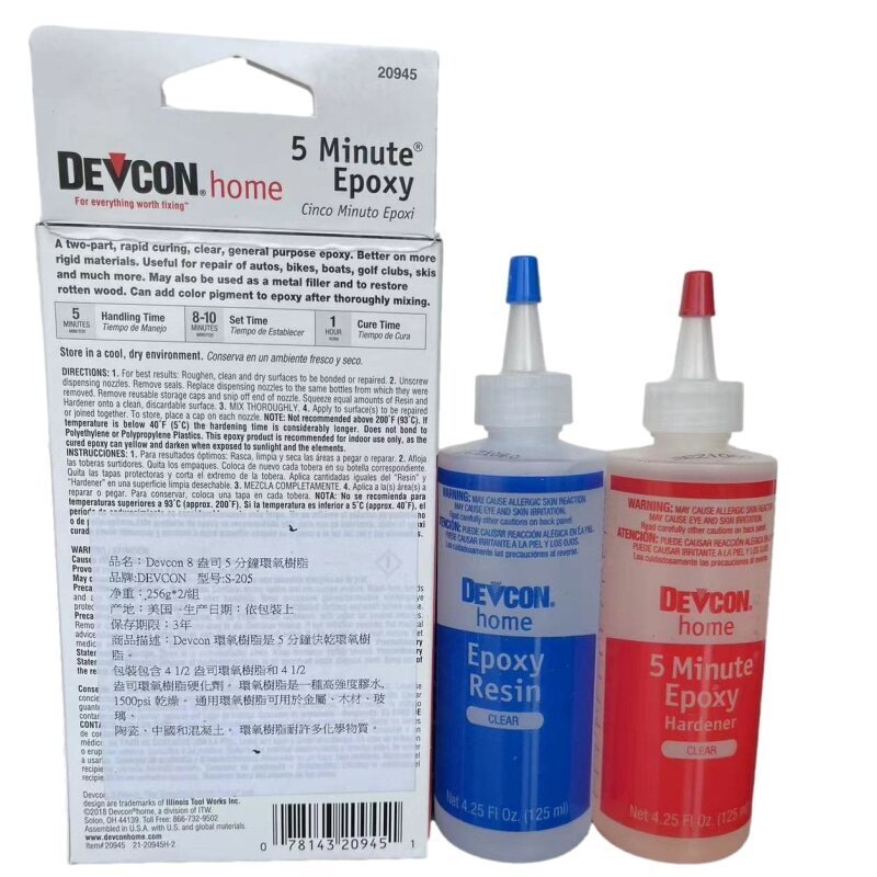 Devcon 20945 epoxy two-component electronic adhesive for 5 minutes, epoxy adhesive AB adhesive devcon steel putty