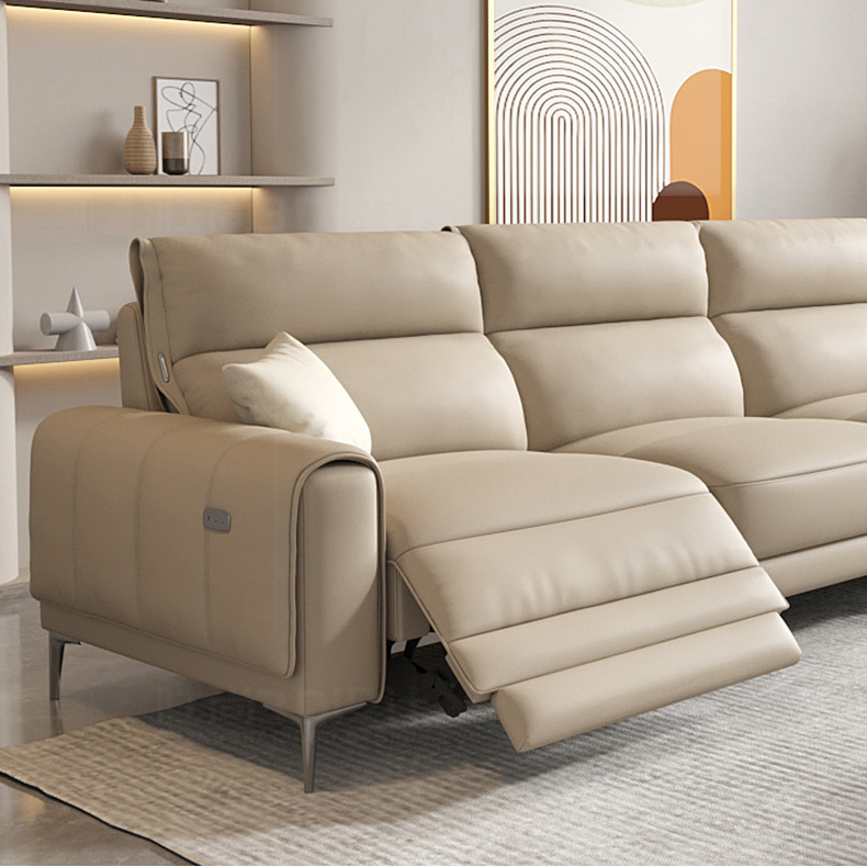 European Nordic Apartment Villa Sofa Italian Live Room Furniture Sectional Sofa Set Reclinable Live Room Sofas