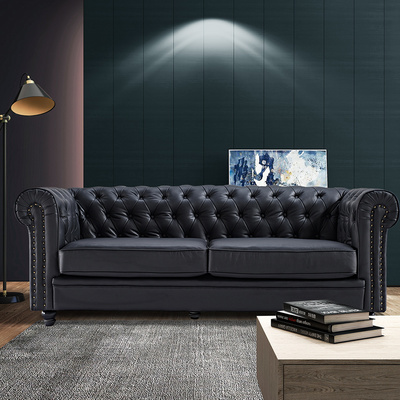 Wholesale Classic High End Luxury Sofa Waiting Room Loveseat Soft Couches Living Room Furniture Leather Sofas BestSuppliers