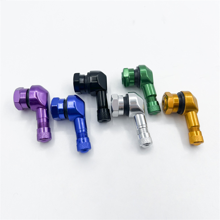 90 Degree Colored Motorcycle Valve Stems Tire 8.3/11.3mm Tubeless Valve