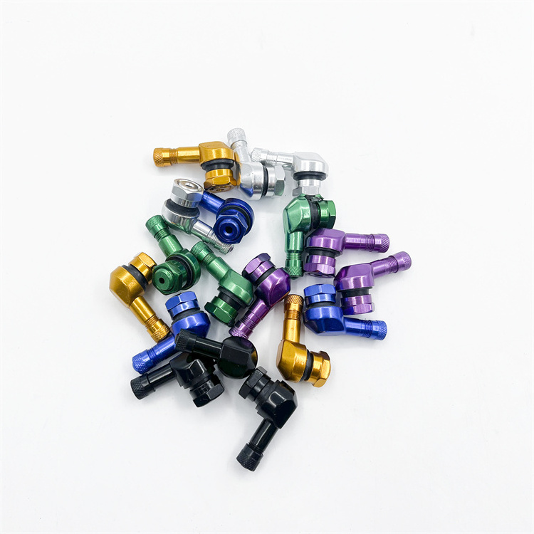 90 Degree Colored Motorcycle Valve Stems Tire 8.3/11.3mm Tubeless Valve